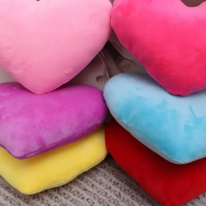 Pink Color Home Decorative Valentines Day Heart Pillow Soft Pillow Pillow Heart Shape