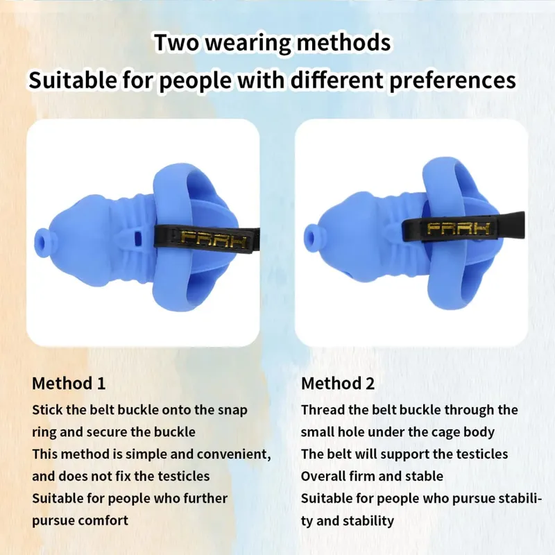 Silicone Penis Cage Male Dick Bondage Chastity Belt Dildo Lock For Cock Anti-Escape Sex Toys For Men Erotic Accessories