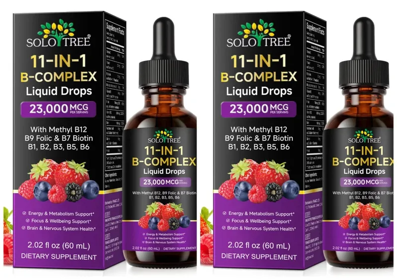 11-in-1-Vitamin-B-Komplex-Tropfen, 23000 mcg, Vitamin-B-Flüssigkeitsergänzung zum Einnehmen für Energie, tägliche Wellness-Unterstützung, 30 ml — image 4