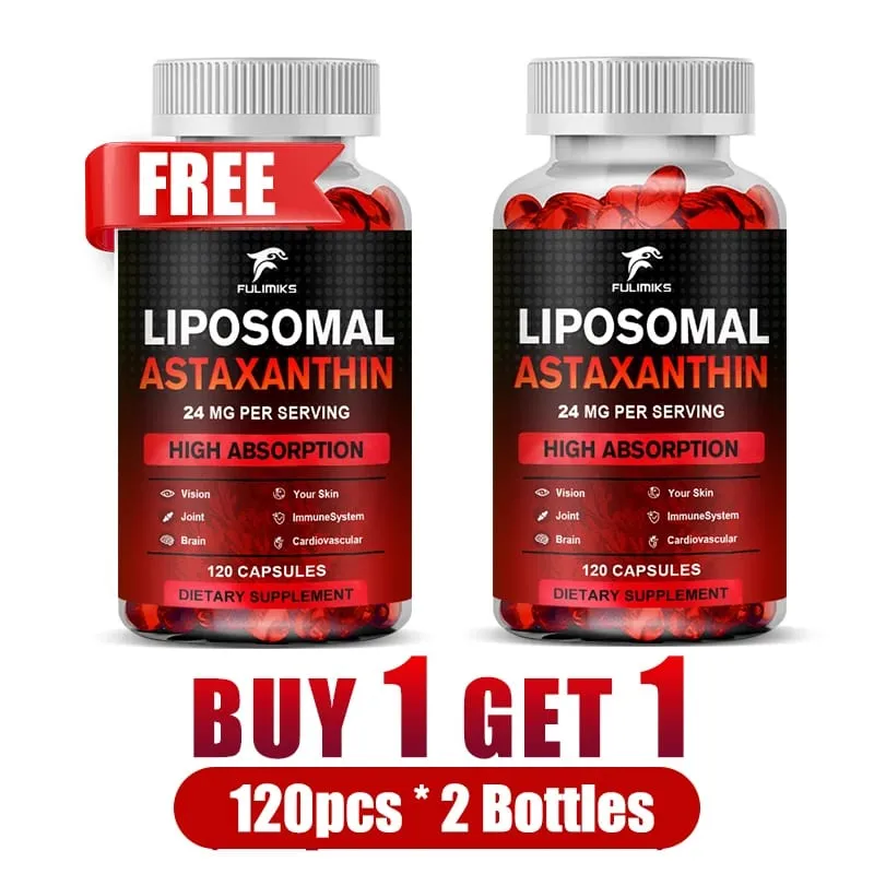Buy 2 Get 2 Free! Premium Natural Astaxanthin 24mg Capsules - World's Strongest Antioxidant for Skin Eyes & Immune Support — image 9