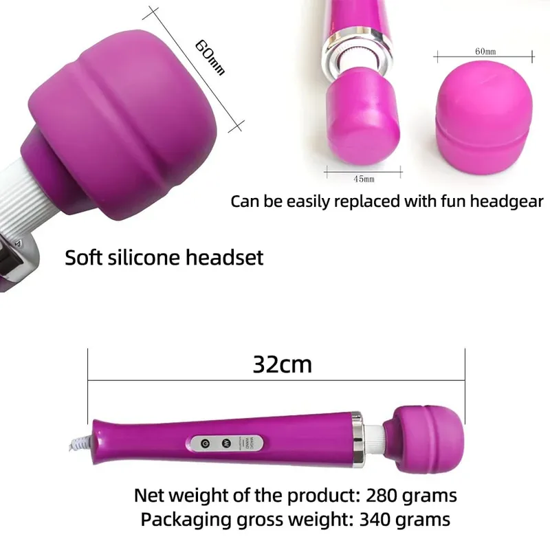 成人性玩具 AV 震動器強力魔棒 G 點刺激按摩器陰蒂震動器女性自慰性玩具