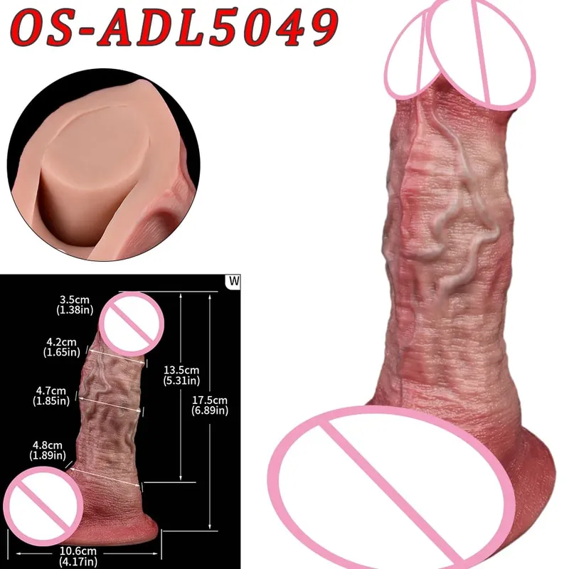 47cm Realistic Long Dildos Double Head Anal Vaginal Stimulator Sex Toy With Sucker For Lesbian Couples Gay Men Adult Tools — image 24