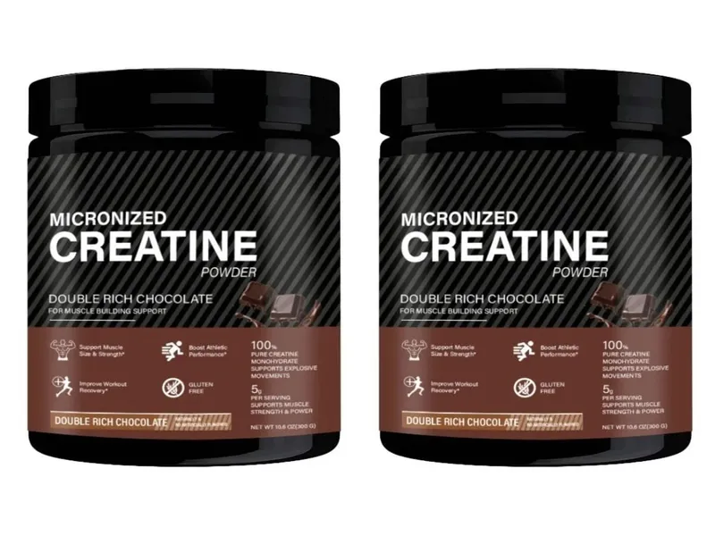 Creatine Monohydrate Powder Chocolate Flavor 10.6 OZ Improve Athletic Performance and Promote Muscle Recovery After Exercise