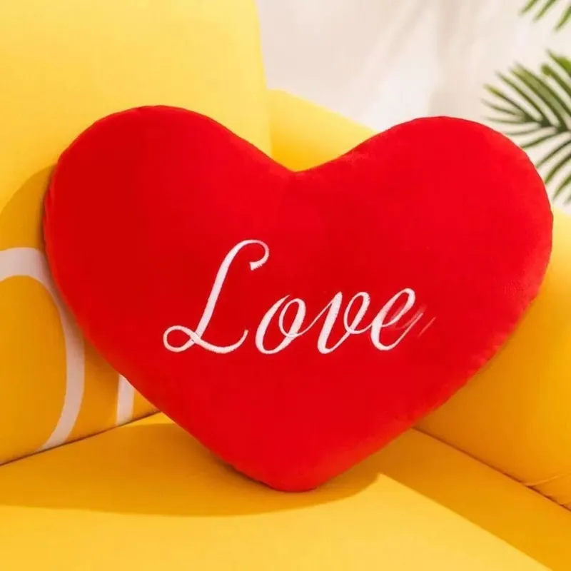 New Heart Shape Heart Pillow Red Color Pink Color Soft Pillow Valentines gift Pillow Home Decorative