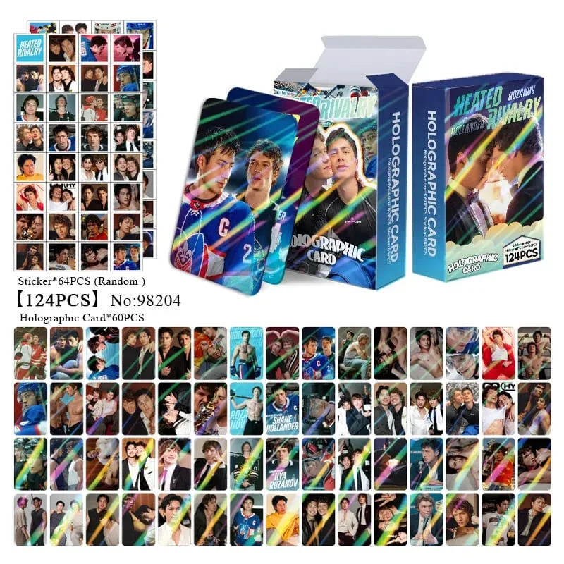 124pcs Heated RIVALRY Photocards Stickers Kpop Merch Lomo Cards Set Fans Collection Cards Gifts