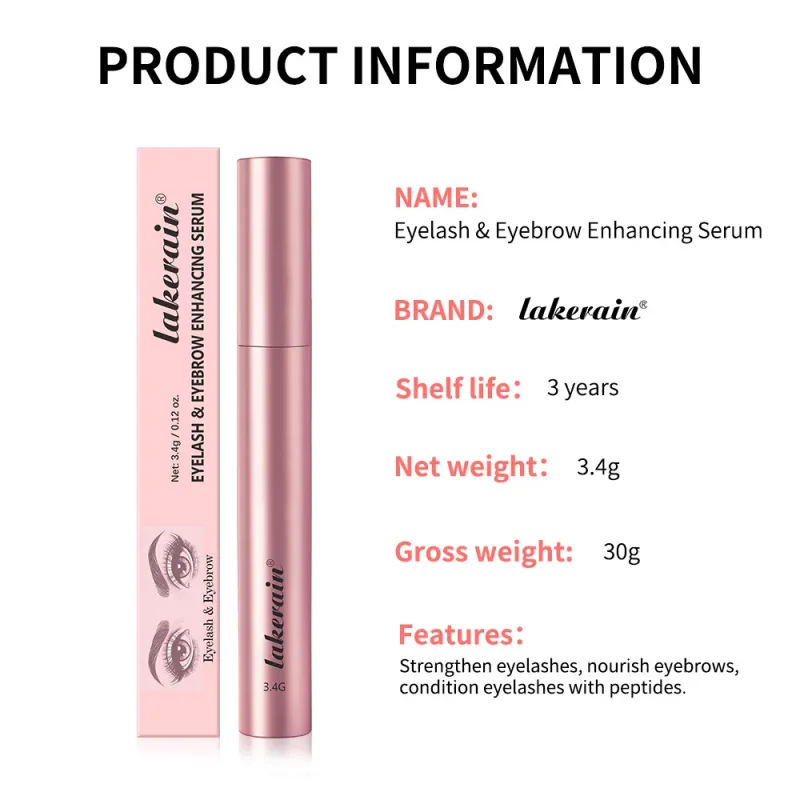 Eyebrow Enhancer Serum Nourishing Eyelash Natural Ingredients for Longer Fuller Thicker Eyebrows Eyelash Eye Makeup Cosmeti — image 7