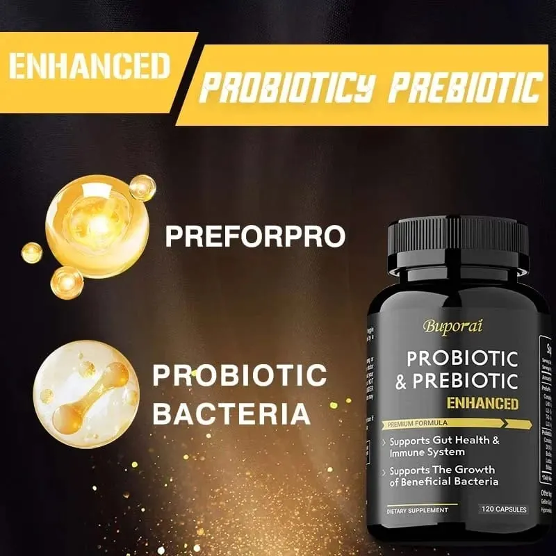 Probiotics & Prebiotics Capsules - Helps Balance Stomach Acid Promote Healthy Intestinal Digestion and Relieve Bloating — image 4