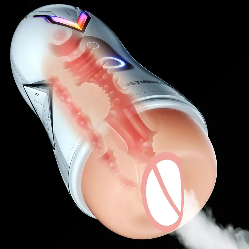 Male Masturbator Cup Soft Silicone Pocket Pussy Real Vagina Anus 2 in 1 Vacuum Suction Endurance Trainer Adult Sex Toys for Men