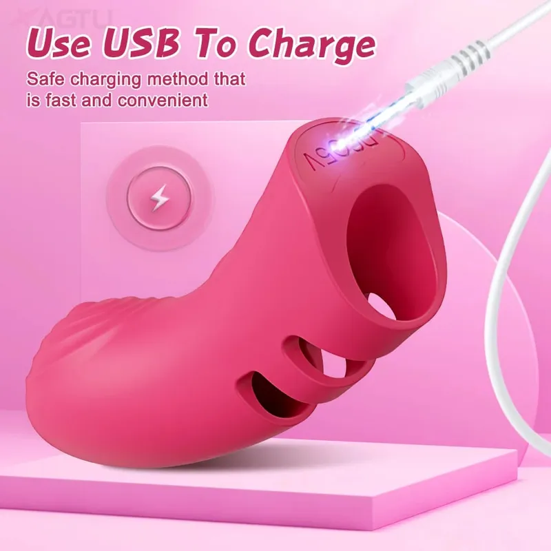 Finger Vibrator for Women Heating Vagina Vibrator Clitoris Nipples Stimulator Female Masturbator Interaction Sex Toy for Couples — image 5