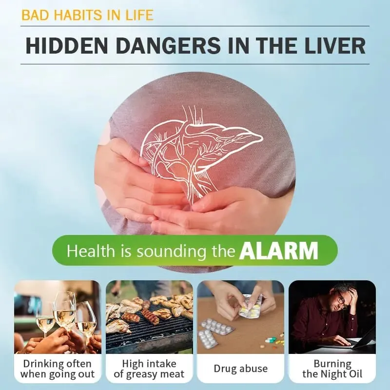 Liver Cleansing Detox Capsules Health Liver Support Colon Cleansing Repair Pills Prevent Cirrhosis Fatty Liver Natural Herbal