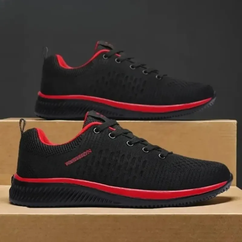 2026 Men Running Walking Knit Shoe Casual Sneakers Breathable Sports Running Athletic Gym Lightweight Outdoor Women Shoes Size — image 2