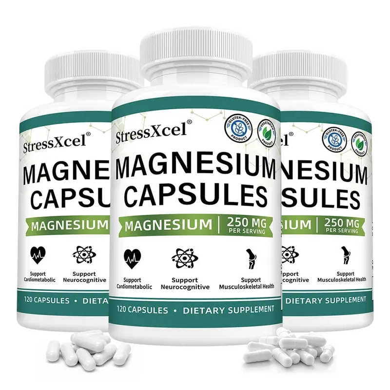Magnesium Glycinate 250mg with Zinc Vitamin D3 & B6 for Sleep Relaxation Immune Health Absorption 120 Capsules — image 11