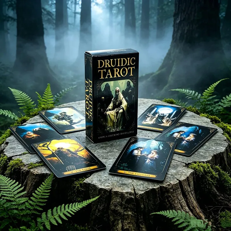 Cards 78 Cards Fortune Telling Mysterious Divination Board Game Cards Game Spiritual Supplies for Tarot Collectors — image 3