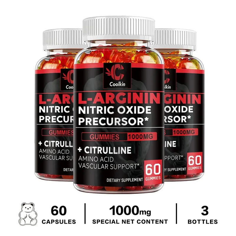 L-Arginine Supplement - for Energy Strength and Endurance Support During Exercise | Muscle Mass Non-GMO