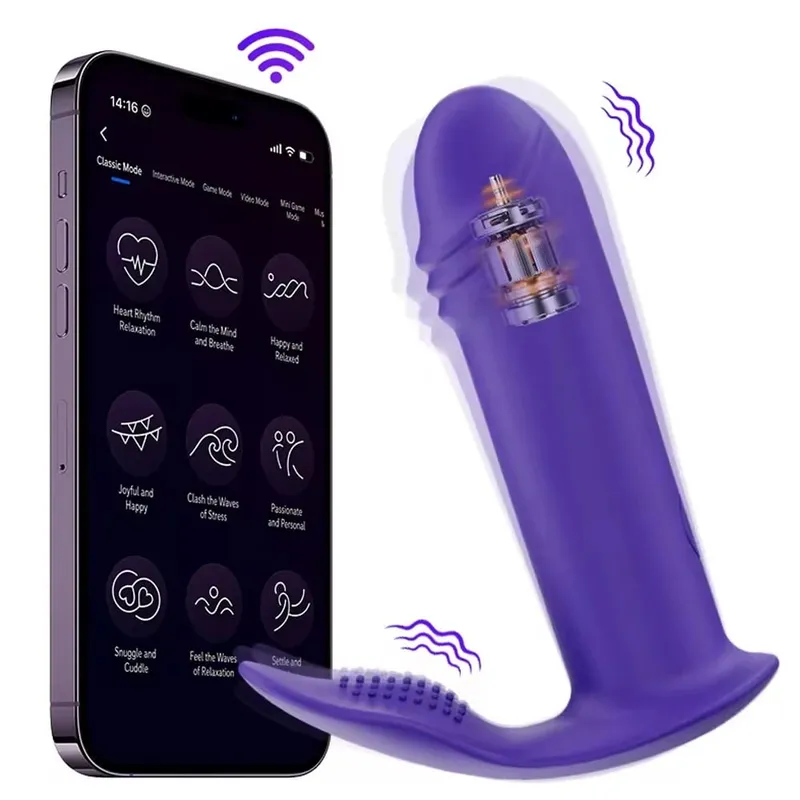 APP Manipulation Bullet Vibrator Silicone Wearing Mini Vibrator Sex Toy Personal Massager with 10 Vibration Settings Waterproof — image 1