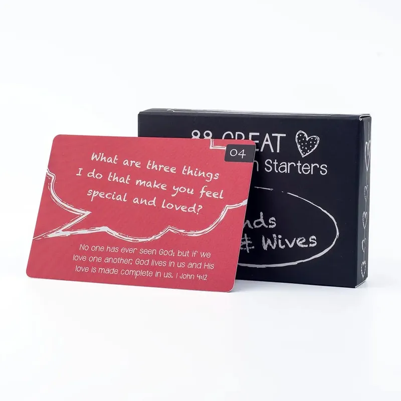 Conversation Starters for Husbands and Wives Couple Game Cards Set for Bedroom Communication and Fun Board Game