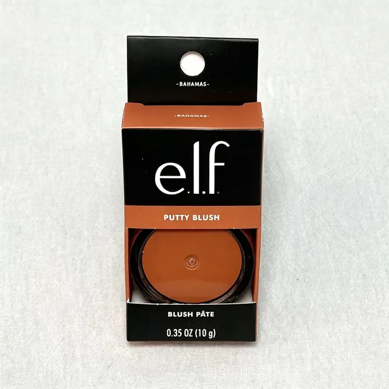 Elf Putty Blush Single Matte Cream Blush Dual-Use as Cream Eyeshadow Natural Soft Tone for Effortless Everyday Facial Makeup