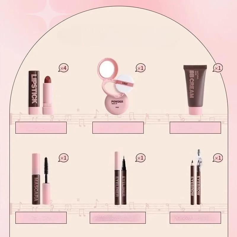 Trendy 9-delt makeup-sæt - alt-i-én makeup-sæt til dagligt udseende og gaver — image 6