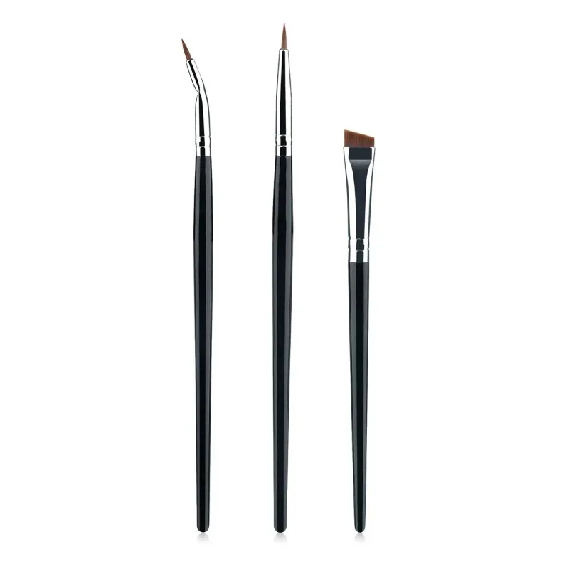 3Pcs Combination Detail Brushes Ultra-thin Lip Line Eye Line Brush Concealer Brush Eye Brow Contour Lower Eyelid Makeup Brushes