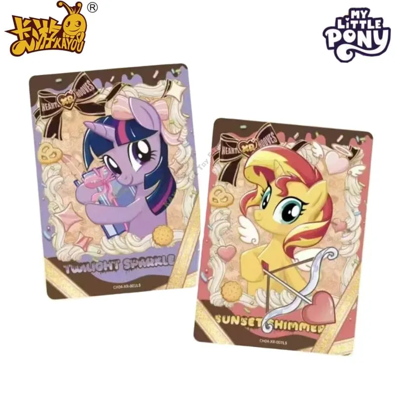 Echte My Little Pony-Karte, Regenbogen-Serie, Spielsammlungskarte, Cartoon-Kinderspielzeug, umgebendes Mädchen-Geschenk, Originalverpackung