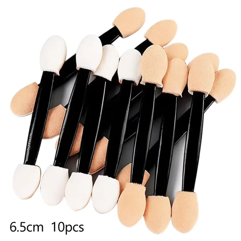 10/30/300pcs Double Ended Eyeshadow Brush Eyeshadow Applicators 6.2cm Makeup Sponge Brushes For Women Cosmetic Beauty Tool