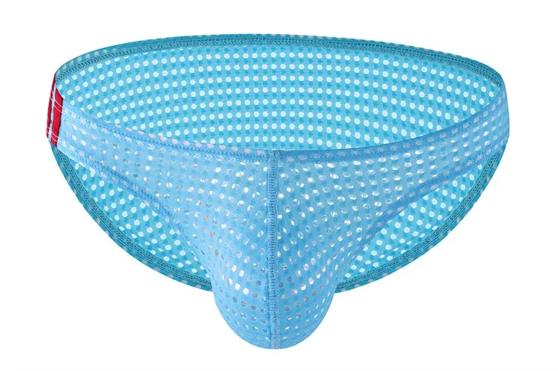 Mannen Slips Zomer Ademende Gaten Ondergoed U Bolle Dunne Lage Taille Heren Ondergoed Slips Slip Onderbroek Calzoncillos