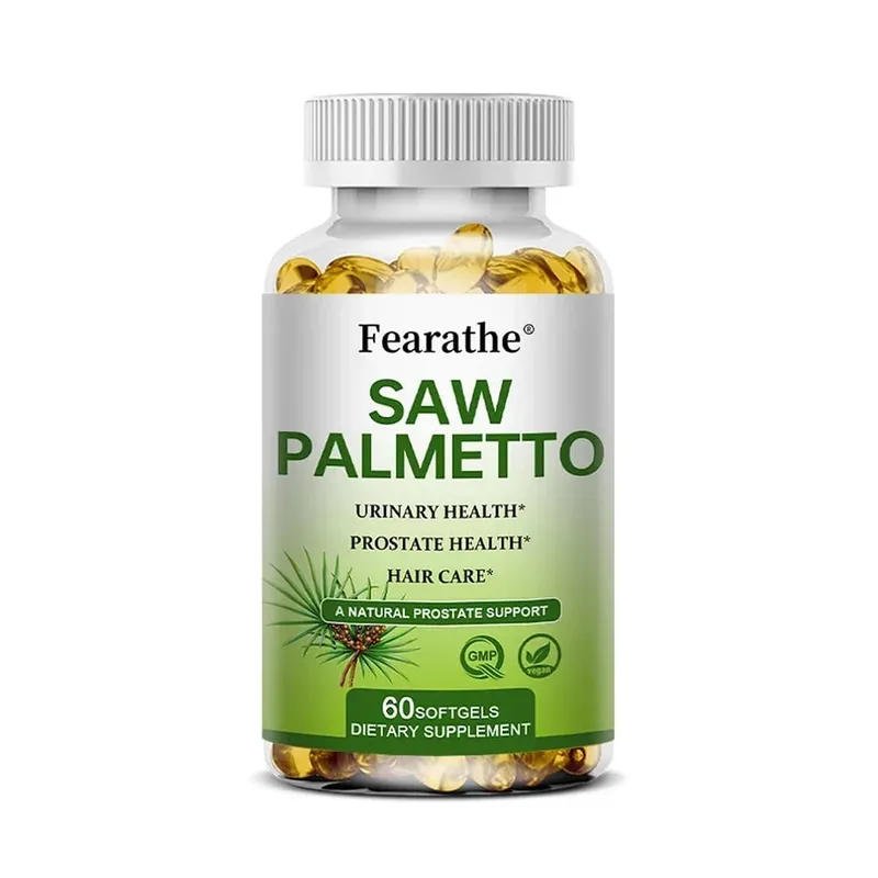 Saw Palmetto Prostate Health Supplement Promote Urinary Tract Function 500mg Per Serving - Vegan Non-GMO Capsules