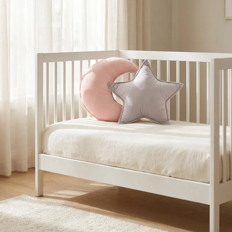 2 pezzi Cuscini luna e stella Cuscini per la cameretta dei bambini Morbido cuscino decorativo per la cameretta dei bambini Cuscino decorativo per culla per la camera da letto