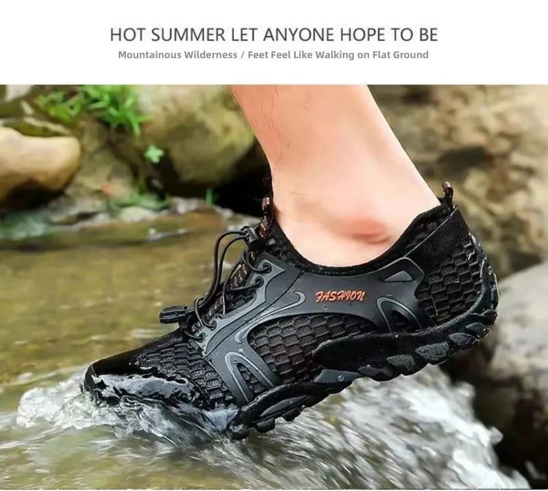 New 2026 Men's Summer Quick Dry Wading Shoes Two Way Casual Water Shoes Breathable Mesh Shoes for Outdoor And Leisure Activities