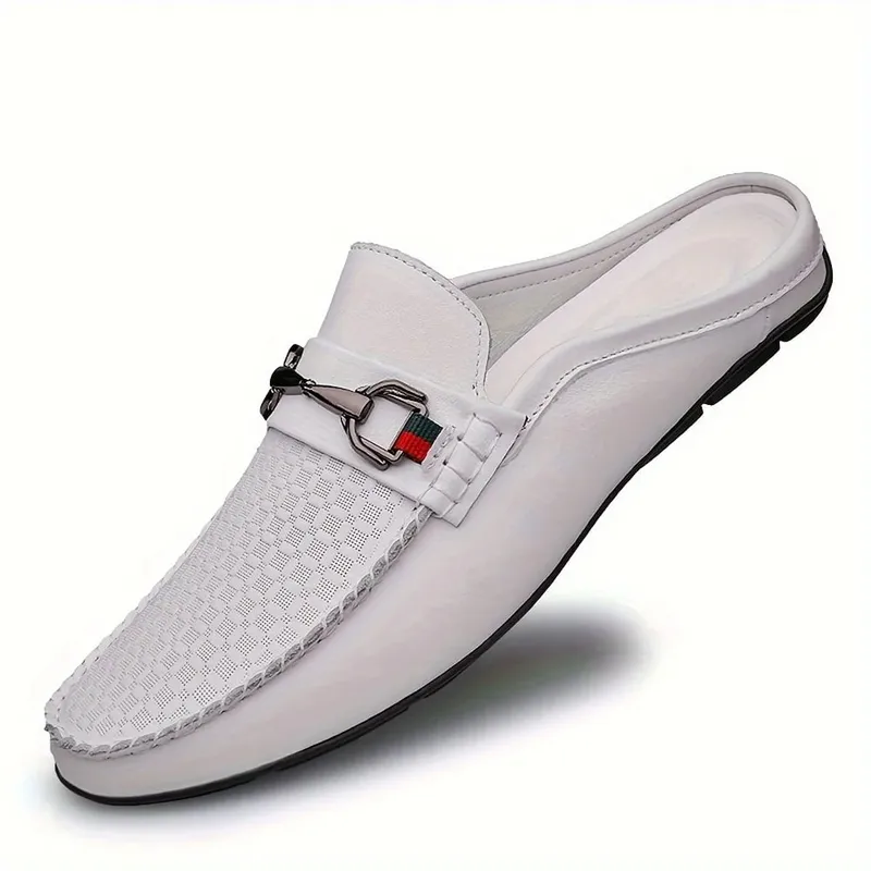Men's Heelless Casual Shoes - Men's Retro Style Breathable and Lightweight Suitable for Indoor/Outdoor Walking