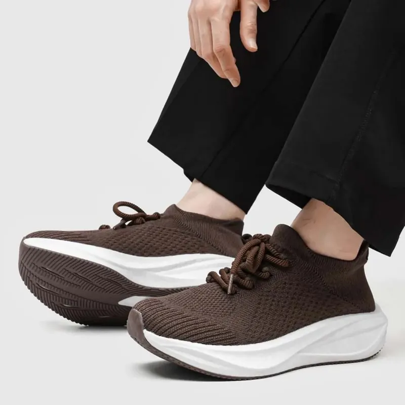 Men Women Summer Mesh Walking Shoes Breathable Lightweight Sock Sneakers Casual Sports Shoes Large Size Couple Style — image 3