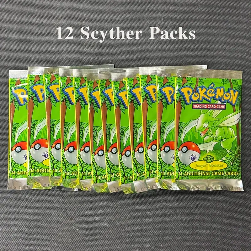 11Cards/Pack PTCG Booster Packs Proxy Card Jungle/Fossil/Base Set Charizard Blastoise Venusaur PKM Board Game collectible Cards