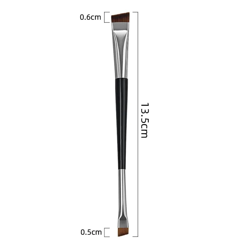 5/10pcs Double End Eyebrow Brush Eyeliner Angled Flat Head Blade Eye Liner Brow Contour Blending Makeup Brushes Make Up Tool