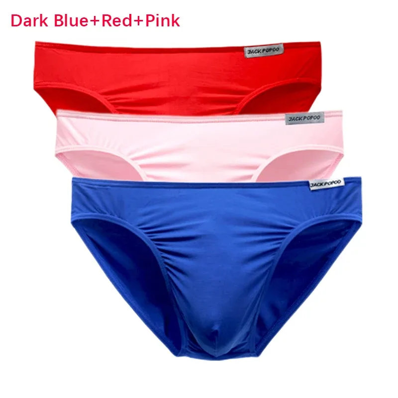 3PCS/Lot Men's Underwear Modal High Quality Soft Briefs Breathable Comfortable Youth Underpants Male Sexy U Bulge Pouch Panties — image 31