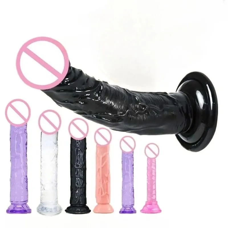 ราคาถูก Super นุ่มสมจริงผู้หญิงเร้าอารมณ์ Anal Big Dildo ดูดถ้วย Jelly Dick เพศของเล่น Clitori ช่องคลอด Masturbators อวัยวะเพศชาย — image 6