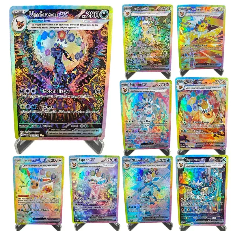 Proxy POKEMON PRE English PRISMATIC EVOLUTIONS #161 UMBREON ex Grade 10 Collection Card Toy — image 8