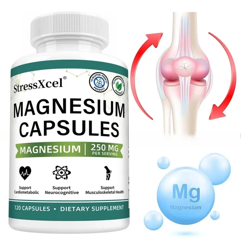 Magnesium Glycinate 250mg with Zinc Vitamin D3 & B6 for Sleep Relaxation Immune Health Absorption 120 Capsules — image 2