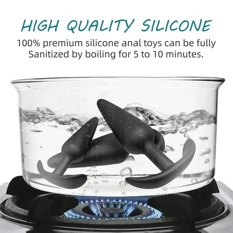 Plug Anal en forme de T en Silicone souple, 3 tailles, stimulateur Anal, jouets sexuels anaux pour hommes/femmes, masseur de Prostate, entraîneur