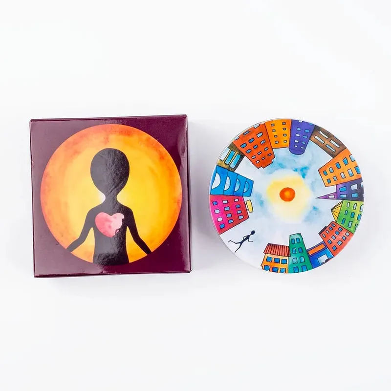 98 Carte Mazzo Psicologia 8.4x8.4CM Tarocchi Gioco di intrattenimento per il tempo libero Riunione di famiglia Divinazione Mazzo di giochi da tavolo