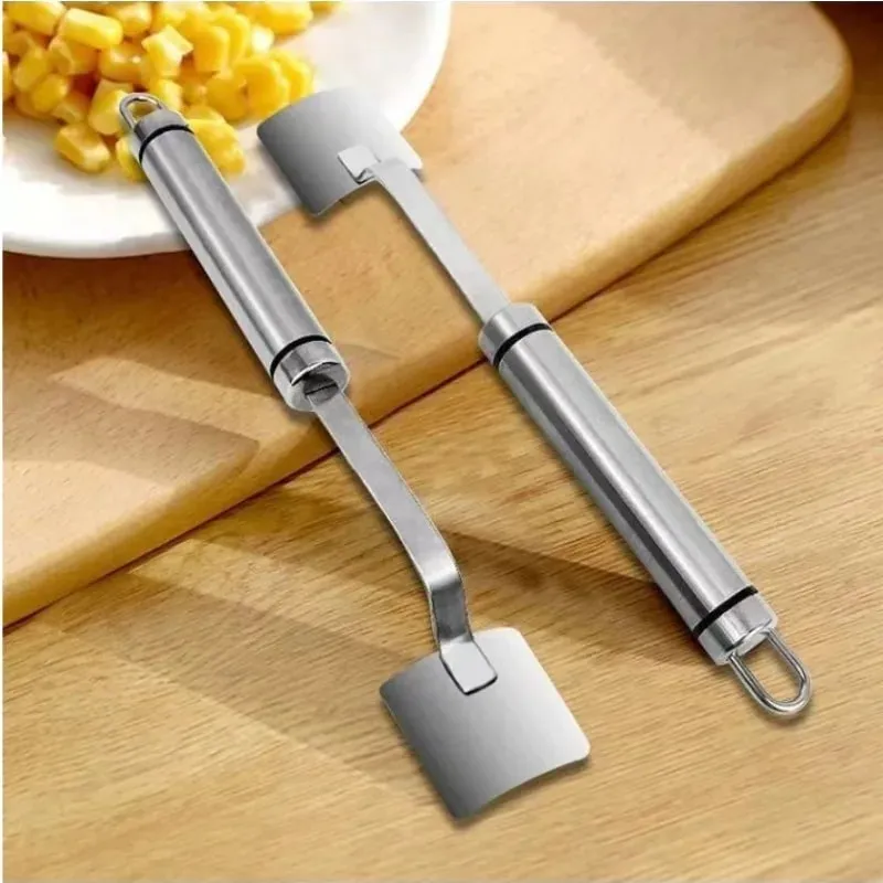 Stainless Steel Corn Peeler Serrated Corn Peeler Corn Cob Planer Thresher Cutter Kitchen Fruits And Vegetables Gadgets — image 9
