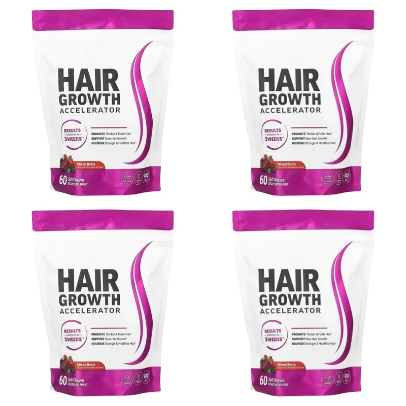 Hair Vitamins Gummies Berry Flavor 60 Count Nutrition Supplement with Biotin & Vitamins C E — Promote Wellness Hair Growth — image 11