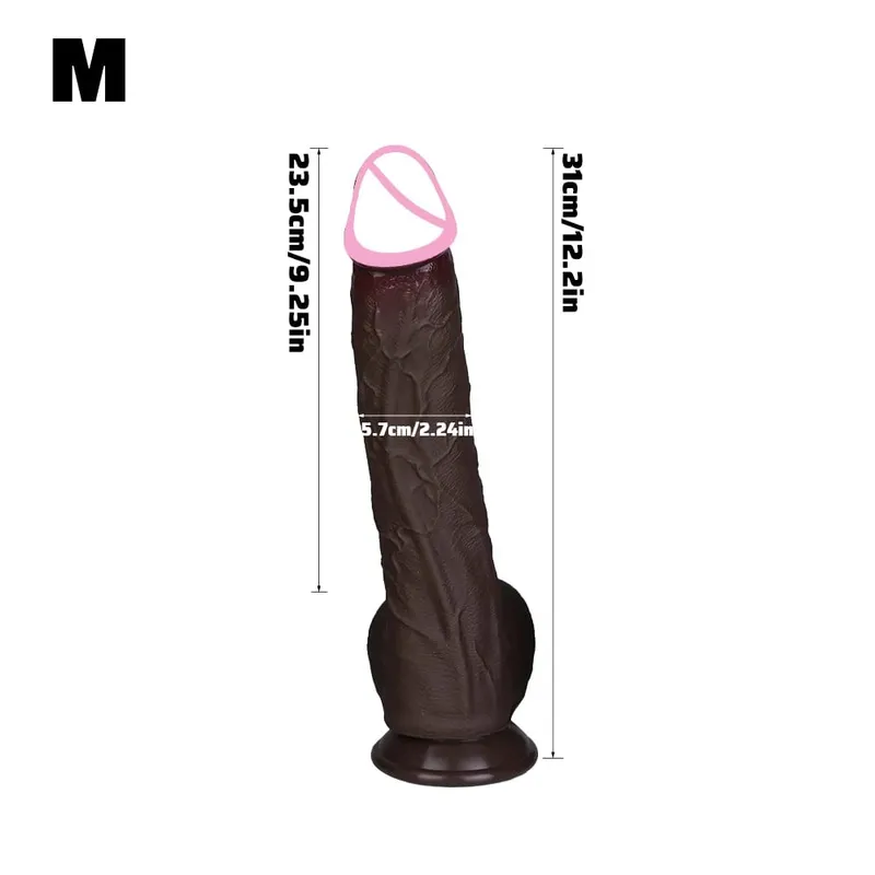 Super Realistic Veins Soft Dildo Male Silicone Genitals 3Colors Penis Vaginal Masturbation Suction Cup Dick Woman Anal Sex Toy