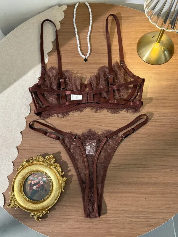 Elegant Summer Lace Bra Sheer Embroidered Comfortable Support Anti-Sag Full Coverage Modest Design & Women Large Chest Minimize — image 6