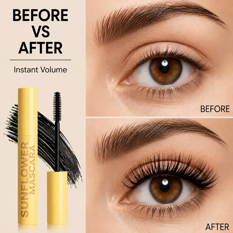 Mascara Lengthening Thick Curling Waterproof Long Lasting Eye Makeup Tool