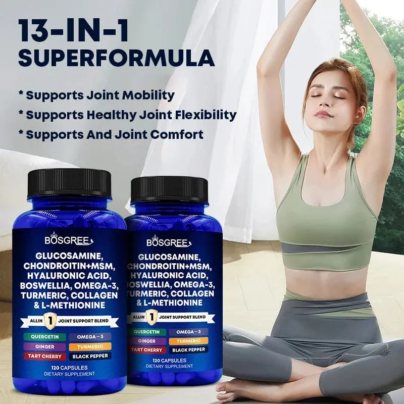 Glucosamine Chondroitin MSM - Supports Healthy Joints Cartilage and Connective Tissue - Promotes Joint Comfort and Flexibility — image 6