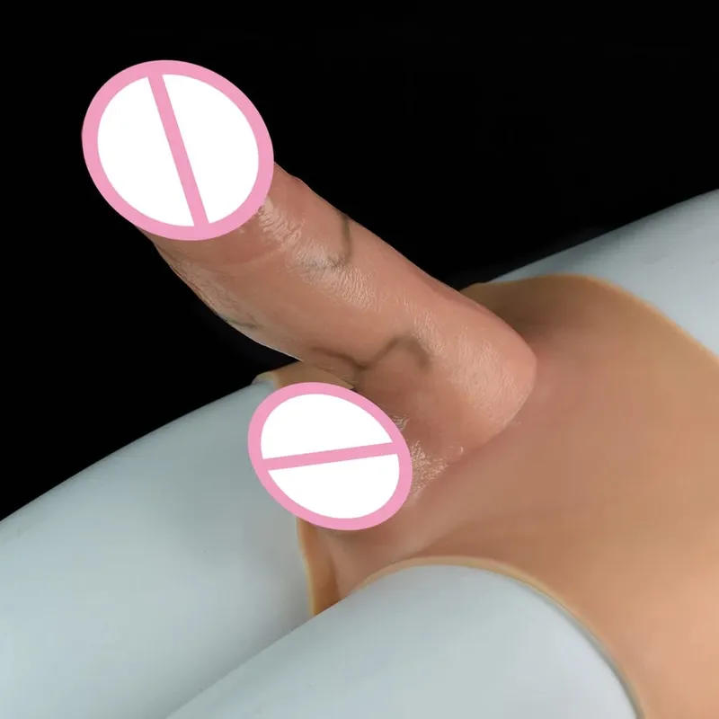 Silicone Strapon Lifelike Dildo Παντελόνι Φορητό συμπαγές μεγάλο πέος σεξ παιχνίδια για γυναίκες Λεσβίες Σεξ Ζευγάρι
