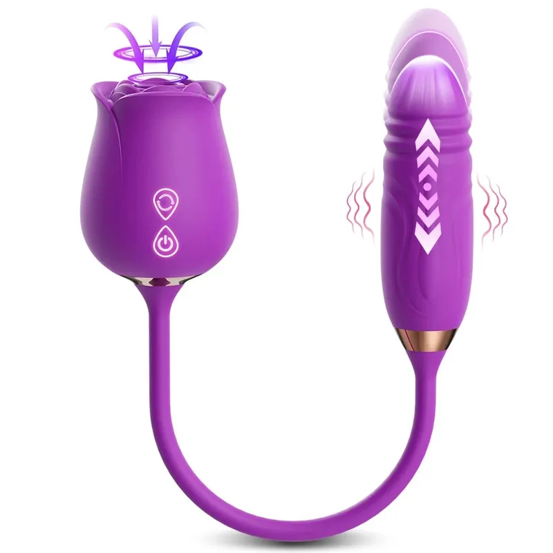 Clit Sucker Vibrator for Women Sucking Clitoris Stimulator with Thrusting Egg Female Masturbation Adult Goods Sex Toy for Women — image 10