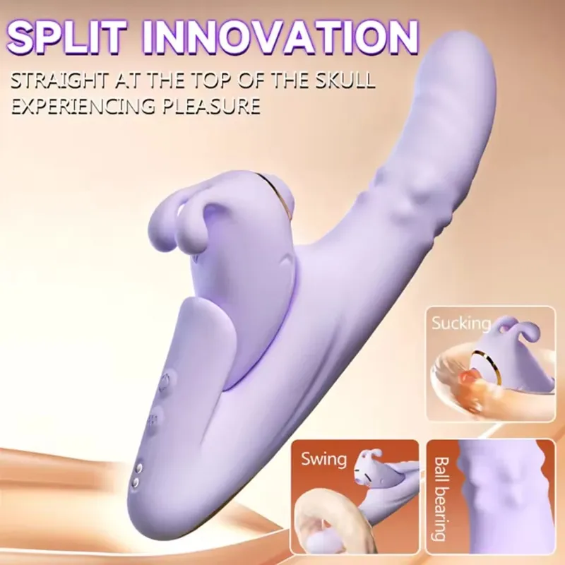 Thrusting Vibrator Detachable Sucker Orgasm Clitoris Stimulator APP Control 9 Sucking & 9 Telescopic Modes Sex Toys for Wome