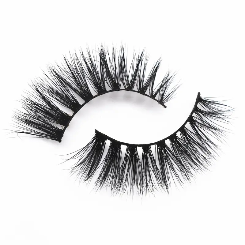 D20 Real Mink Lashes Eyelashes Extension Natural Long Winged Volume Eye Lashes Handmade Mink Fake Eyelash Makeup Lash