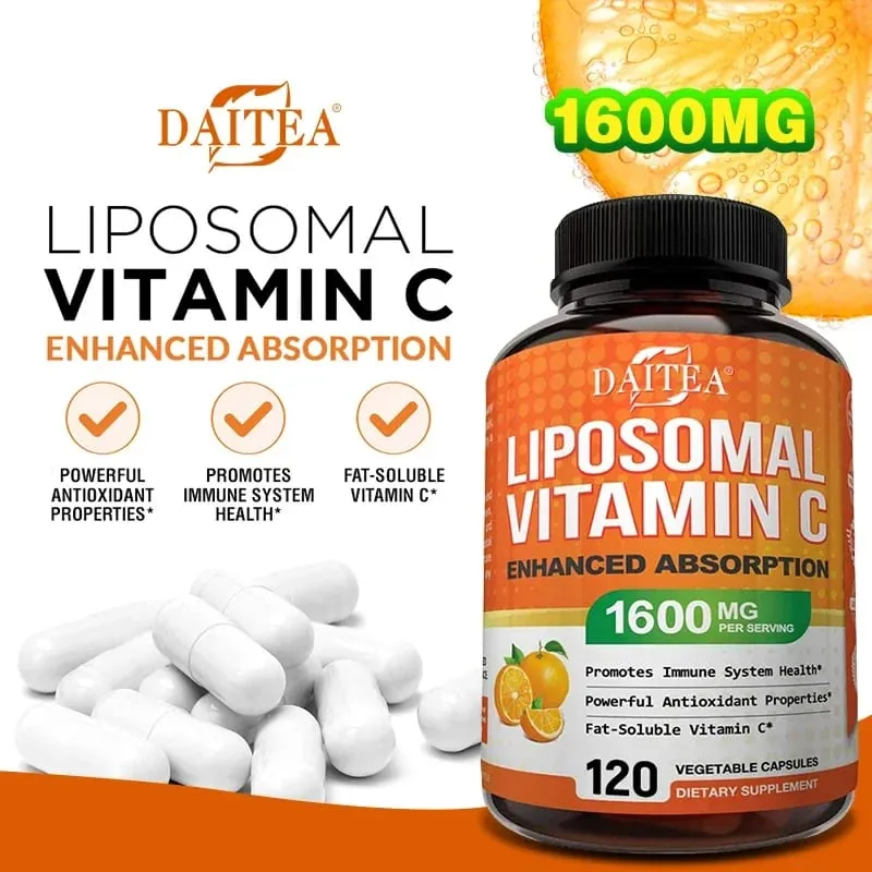 Liposomal Vitamin C 1600 Mg - Highly Absorbable Fat Soluble Vitamin C Antioxidant Supplement Immune System & Collagen Booster — image 3